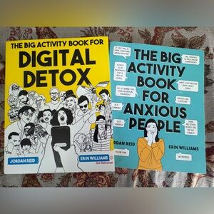 The Big Activity Book for Digital Detox & for Anxious People pair